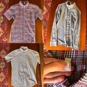 X3 American Apparel button down colored shirts